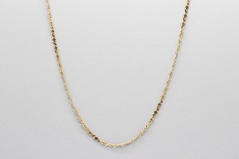 18Kt Yellow Gold Oval Link Chain - 50cm