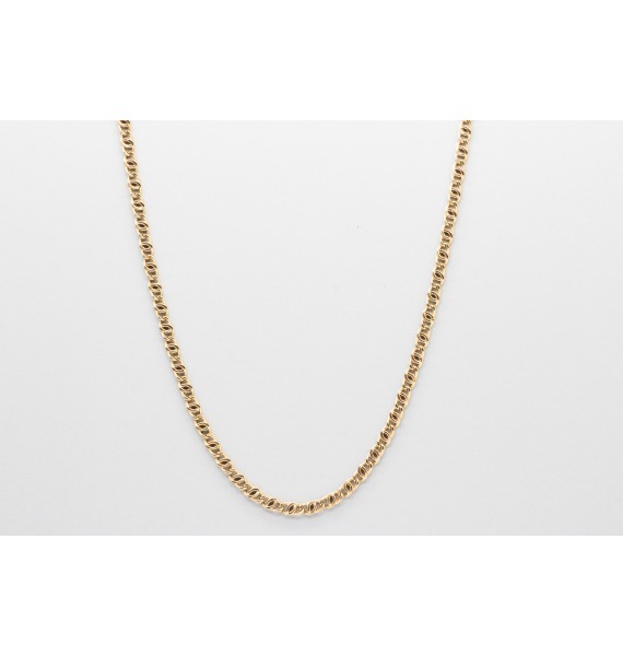 18Kt Yellow Gold Curb Link Chain - 50cm