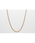 18Kt Yellow Gold Curb Link Chain - 50cm