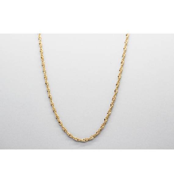 Cadena Singapur en Oro de 18 Quilates - 50cm