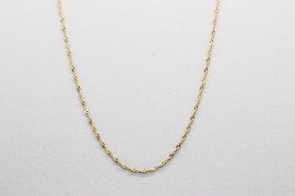 18Kt Yellow Gold Singapore Chain - 50cm