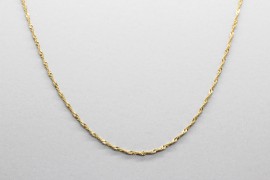 Cadena Singapur en Oro de 18 Quilates - 40cm
