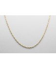 18Kt Yellow Gold Singapore Chain - 40cm