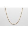 18Kt Yellow Gold Rope Chain - 50cm