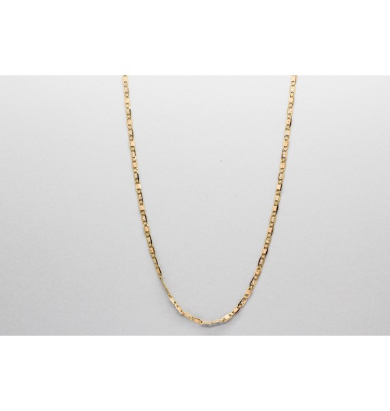18Kt Yellow Gold Oval Link Chain - 50cm