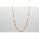 18Kt Yellow Gold Oval Link Chain - 50cm