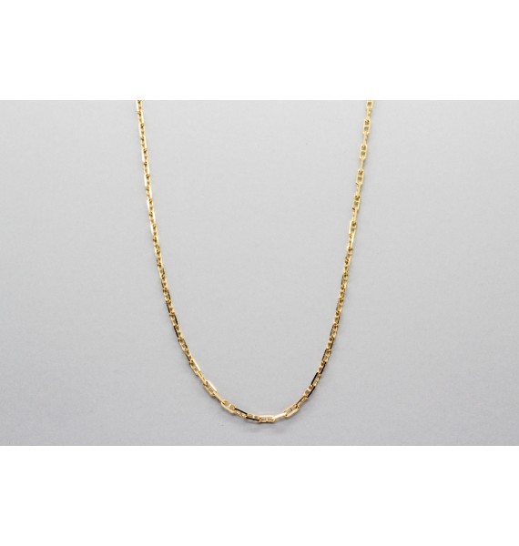 18Kt Yellow Gold Mariner Link Chain - 50cm