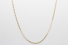18Kt Yellow Gold Figaro Chain - 50cm