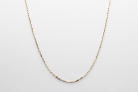 18Kt Yellow Gold Cable Link Chain - 48cm