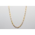 18Kt White & Yellow Gold Chain - 50cm