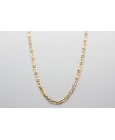 18Kt White & Yellow Gold Chain - 50cm