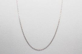 Cadena en Oro Blanco de 18 Quilates - 45cm