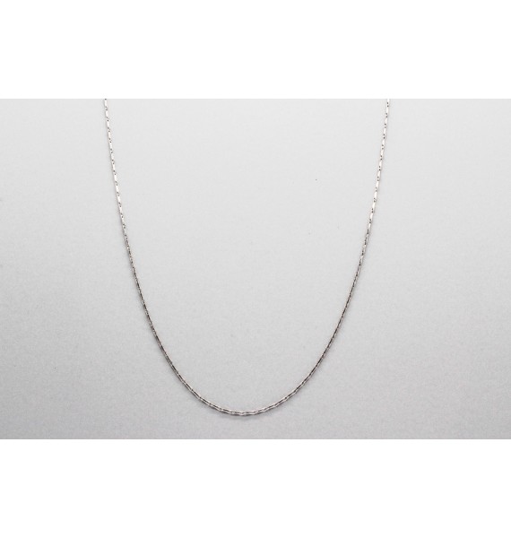 Cadena en Oro Blanco de 18 Quilates - 45cm