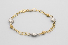 18Kt Gold "Sun & Moon" Bracelet