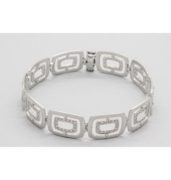Pulsera en Oro de 18 Quilates con Circonitas