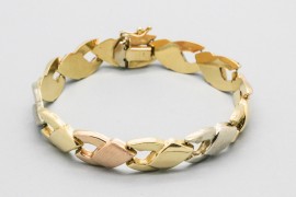18kt Tri Tone Gold Bracelet