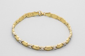 18Kt White & Yellow Gold Bracelet