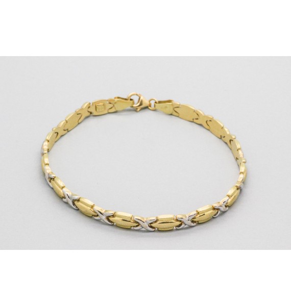 18Kt White & Yellow Gold Bracelet