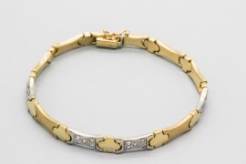 Pulsera en Oro de 18 Quilates con Circonitas