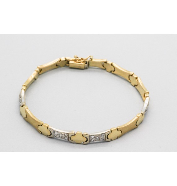 Pulsera en Oro de 18 Quilates con Circonitas