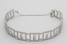 18Kt White Gold Cubic Zirconia Bracelet
