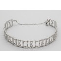 18Kt White Gold Cubic Zirconia Bracelet