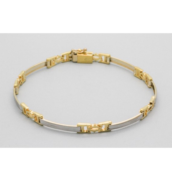 18kt White & Yellow Gold Bracelet
