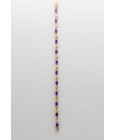 Pulsera en Oro de 18 Quilates con Diamantes y Amatista