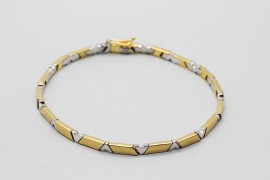 18Kt White & Yellow Gold Bracelet
