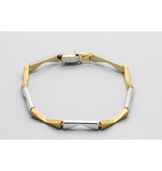 18Kt White & Yellow Gold Bracelet