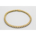 18Kt Yellow Gold Diamond Tennis Bracelet