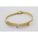 18Kt White & Yellow Gold Gemstone Bracelet