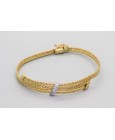 18Kt White & Yellow Gold Gemstone Bracelet