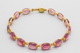 14Kt Yellow Gold Gemstone Bracelet