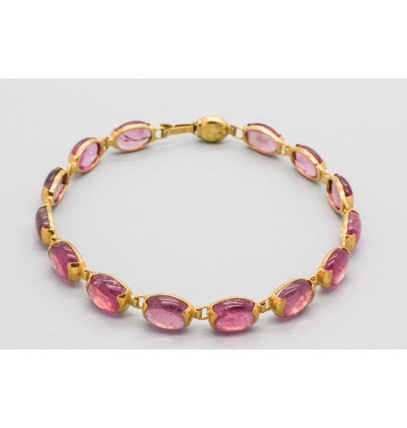 14Kt Yellow Gold Gemstone Bracelet