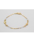Pulsera Delfines en Oro de 18 Quilates
