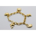 18Kt Yellow Gold Charm Bracelet