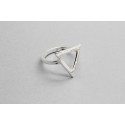 Sterling Silver Ring with a Triangle Centre Piece