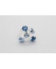 Anillo en Plata de Ley con Piedras Semipreciosas Azules