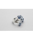 Anillo en Plata de Ley con Piedras Semipreciosas Azules