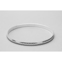 Sterling Silver Bangle with a Rhombus Design