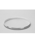 Sterling Silver Bangle with a Rhombus Design