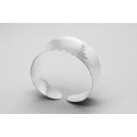 Sterling Silver Cuff Bangle with a Hammered Finish