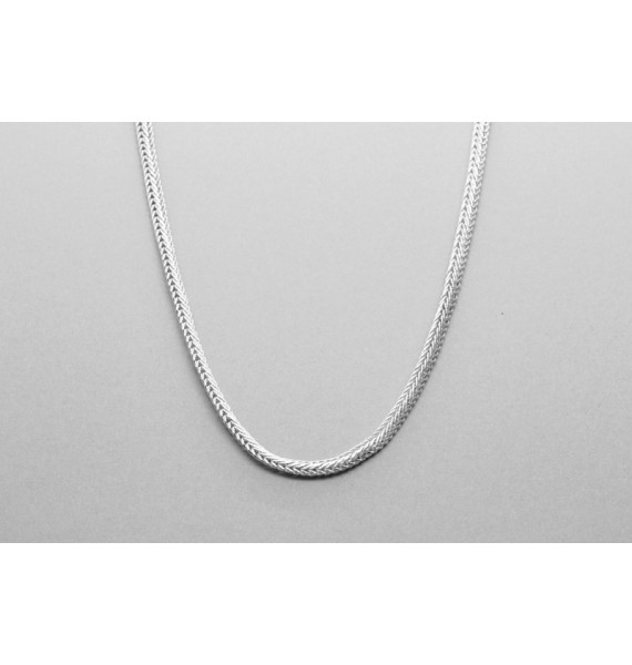 Sterling Silver Spiga Chain Measuring 45cm