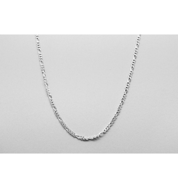 Sterling Silver Figaro Chain - 52cm
