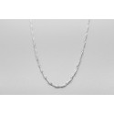 Sterling Silver Singapore Chain - 50cm