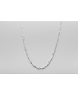 Sterling Silver Singapore Chain - 50cm
