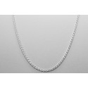 Sterling Silver Double Curb Link Chain - 44cm