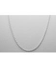 Sterling Silver Double Curb Chain - 44cm