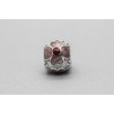Pandora Daisy Red Enamel Charm in Sterling Silver